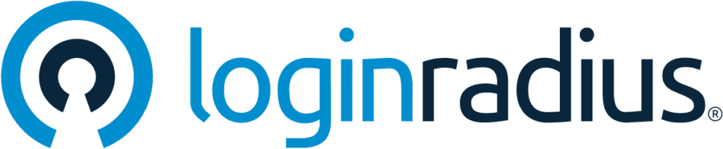 loginradius logo horizontal full colour on white
