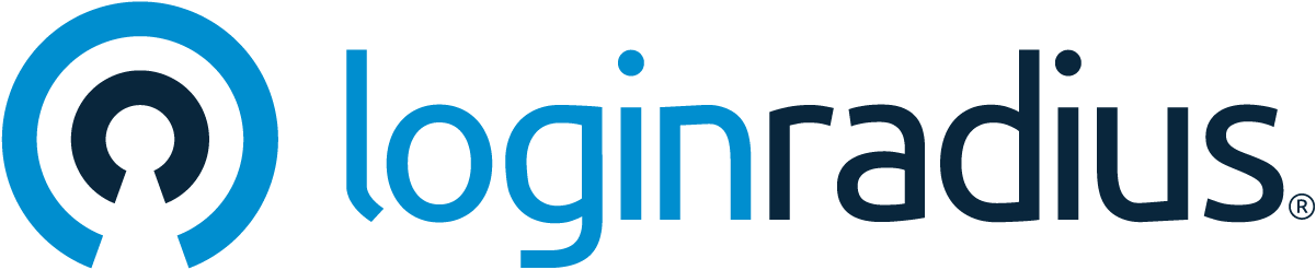 loginradius logo horizontal full colour on white